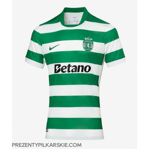 Stroje piłkarskie Sporting CP Koszulka Podstawowej 2025-26 Krótki Rękaw